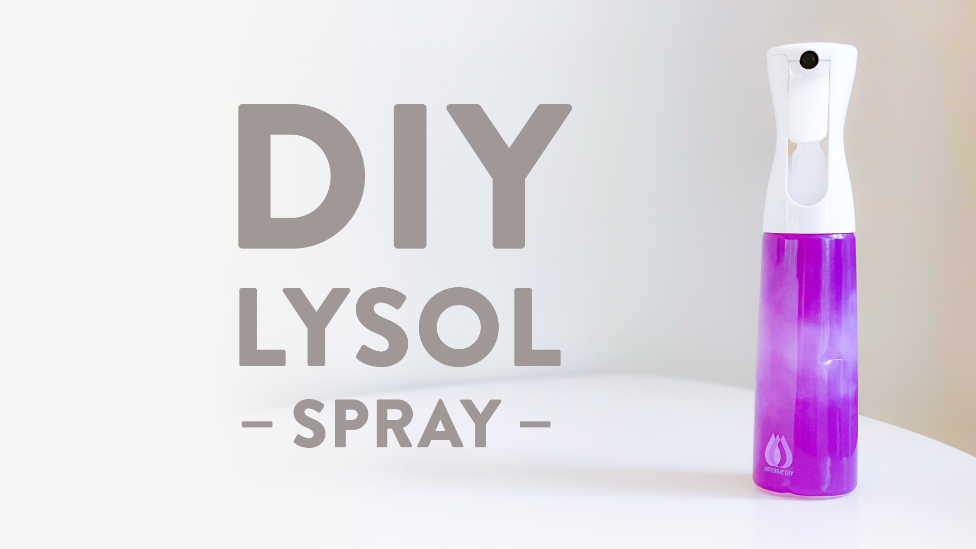 How to make your own Lysol spray