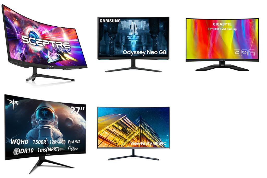 Top 5 BEST CURVED GAMING MONITOR 4K (2023 2024)