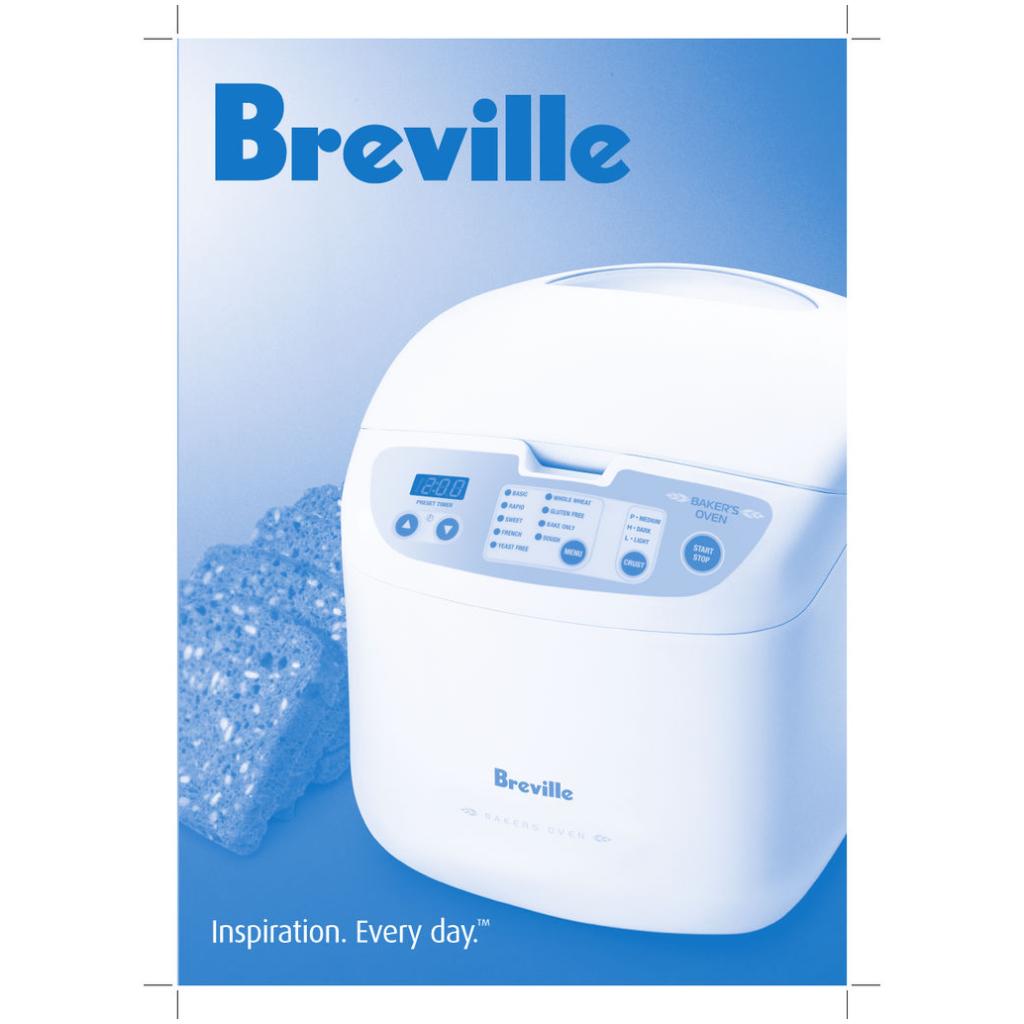 Breville Bread Maker Manual Bb400 Full