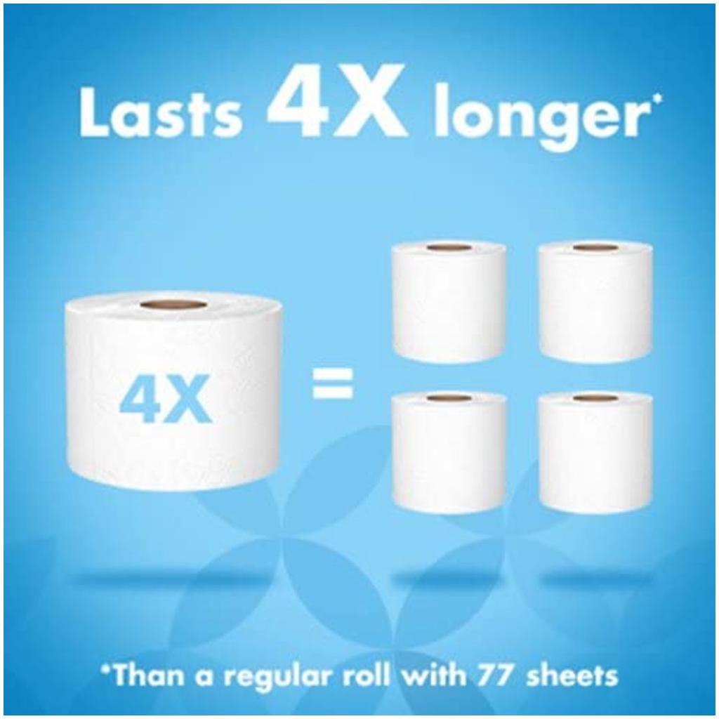 Amazon Brand Presto! 308Sheet Mega Roll Toilet Paper, UltraSoft, 24