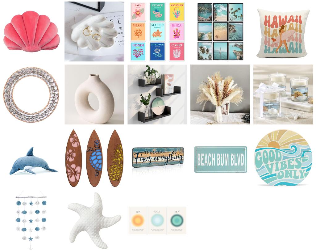 Summer/Beach Girl Room Décor You Need For Summer!