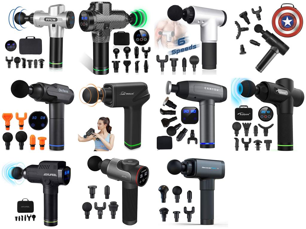 YouTube Massage Gun Comparison