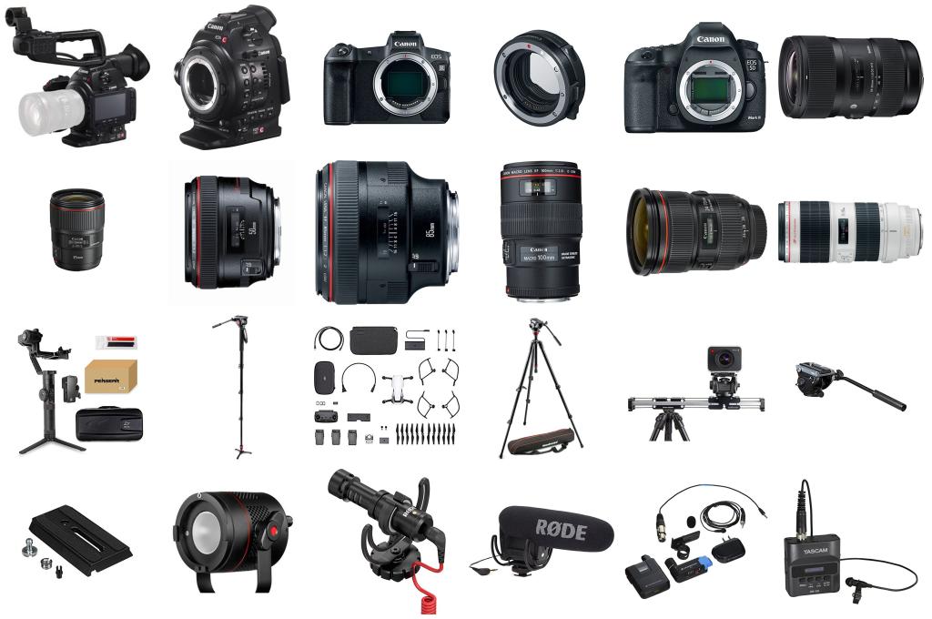 wedding videography equipment list