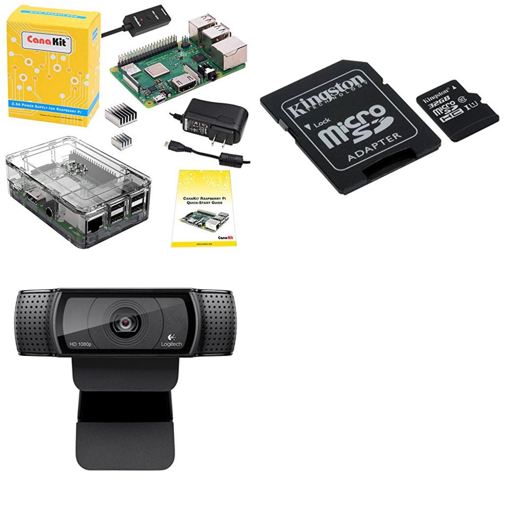Raspberry Pi 3 B Full Octoprint Kit with HD Webcam 