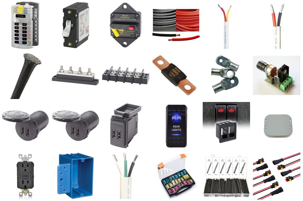 Electrical Distribution, Fuses, Breakers & Wire