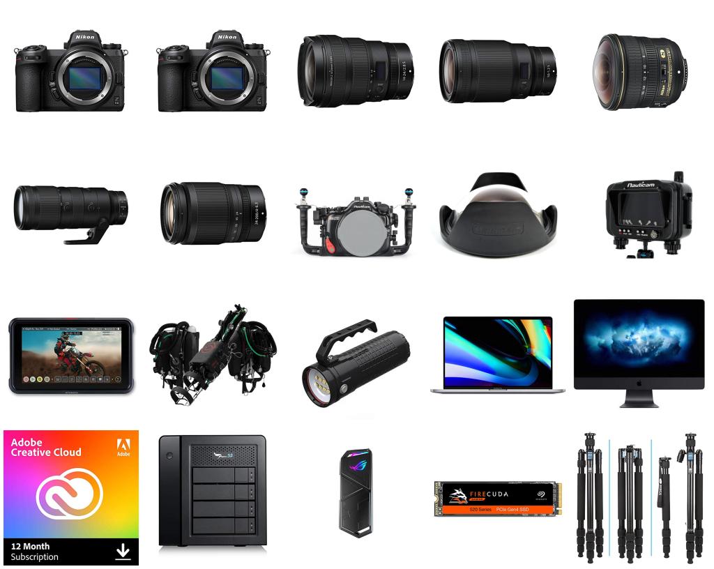 Pro underwater photography gear