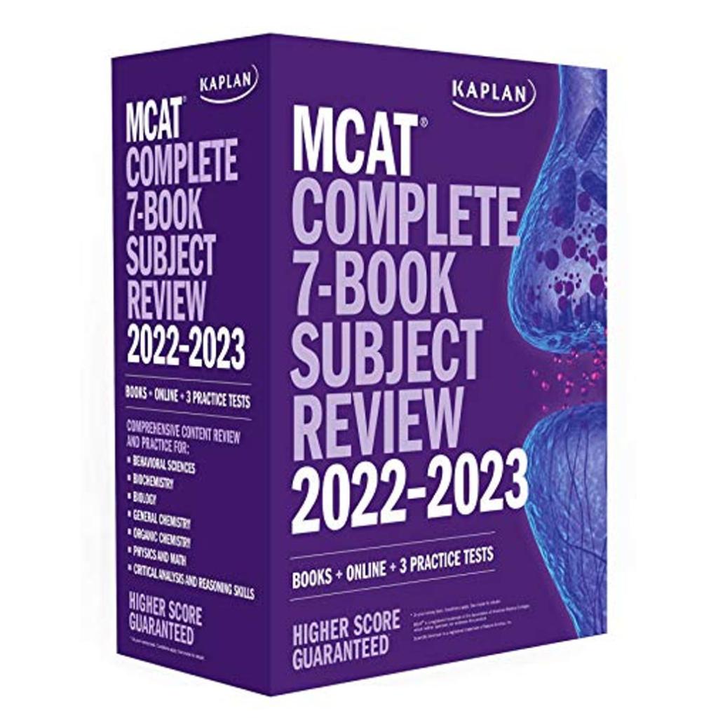 MCAT Complete 7Book Subject Review 20222023 Books + Online + 3