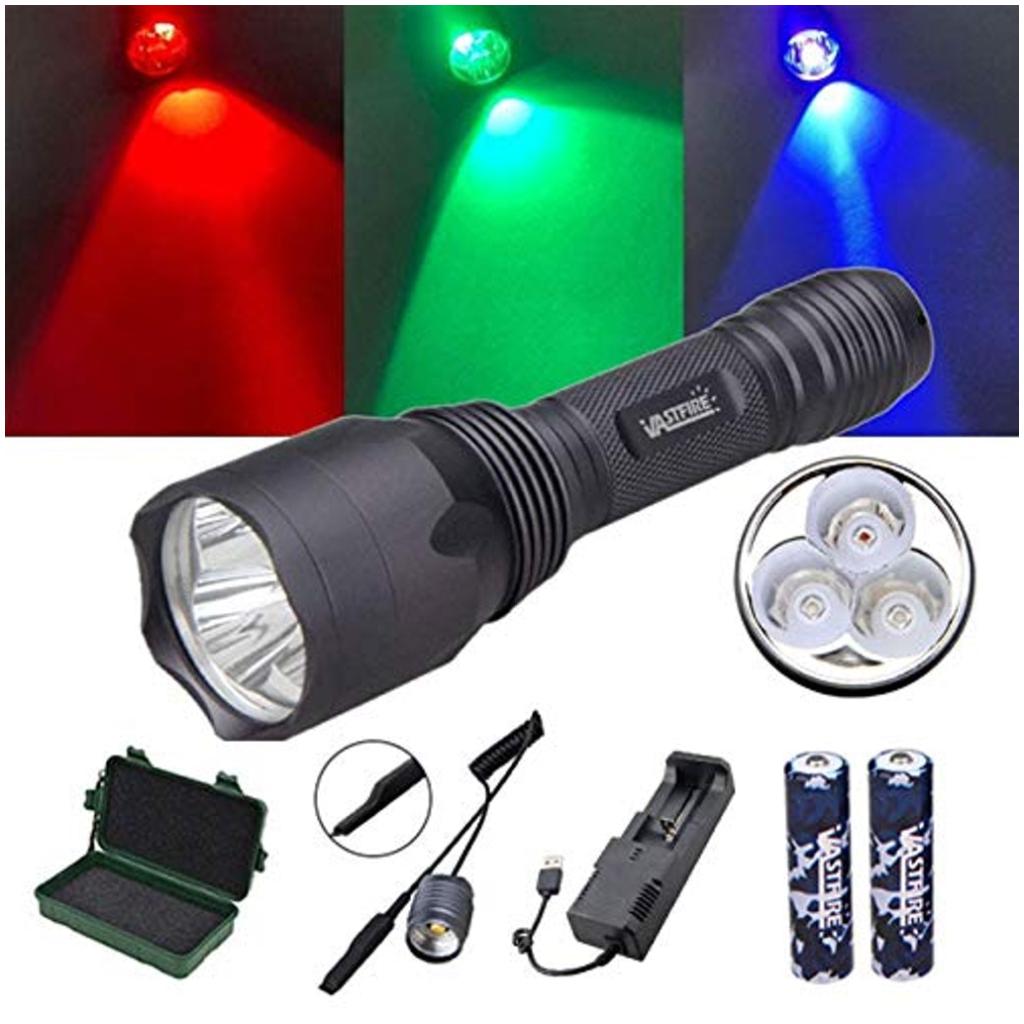 Green/Red/ UV Blood Flashlight Light Tracker Predator Hunting Torch Lamp Lamp 