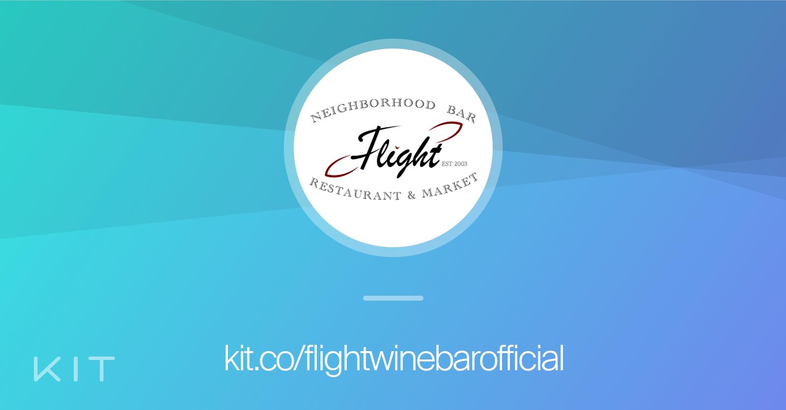 Flights Restaurants Wine Bar (flightwinebarofficial) gear • Kit